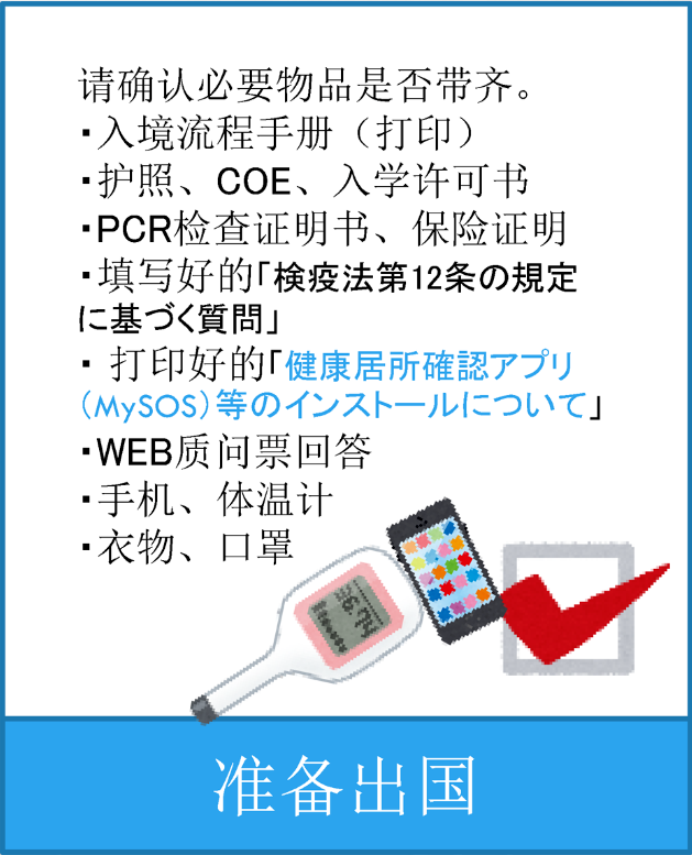 《日本新规入境手册》插画图，通俗易懂